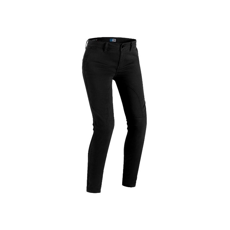 Jeans da moto da donna PMJ Santiago nero Saldi
