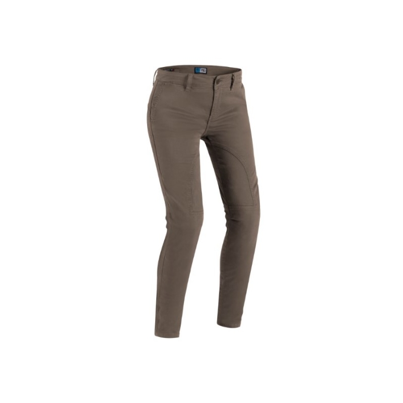 Jeans da moto PMJ Santiago marrone da donna Saldi