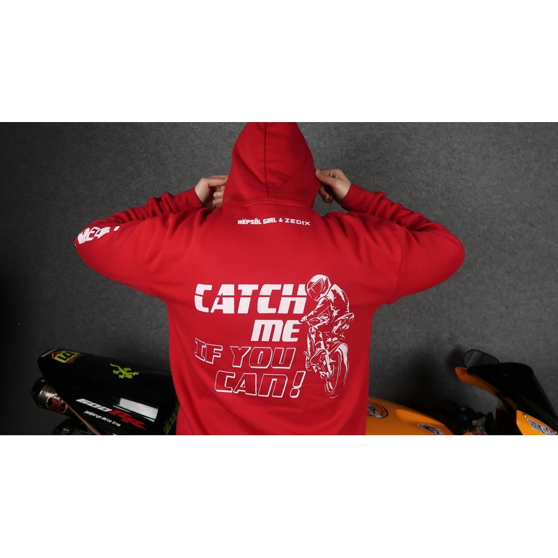 Felpa Catch me if you can rossa