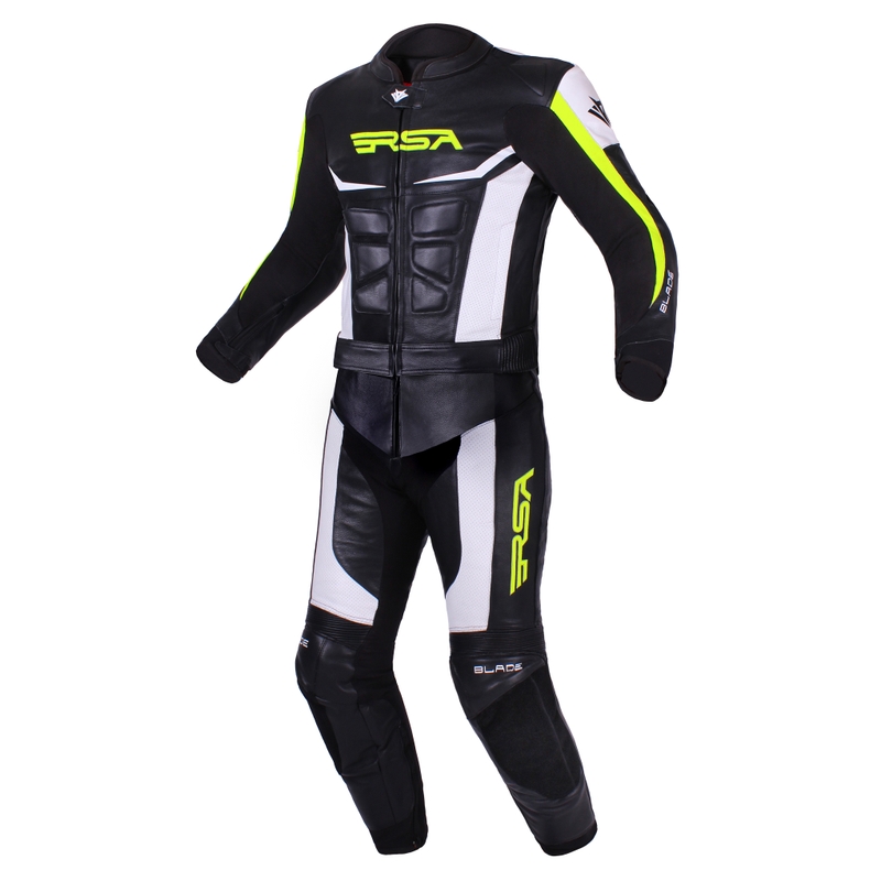 Tuta da uomo RSA Blade nero-bianco-giallo fluo Saldi