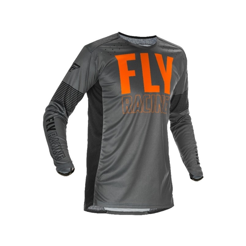 Motokrosový dres FLY Racing Lite 2021 šedo-oranžovo-černý