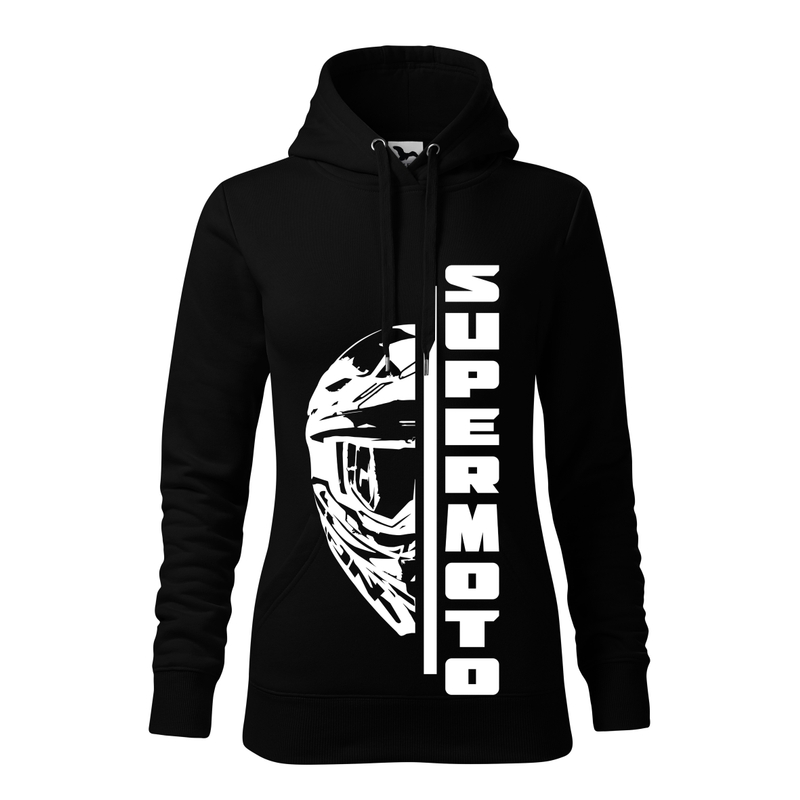Felpa da donna SUPERMOTO nero Saldi