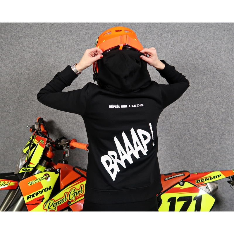 Felpa da donna SUPERMOTO nero Saldi
