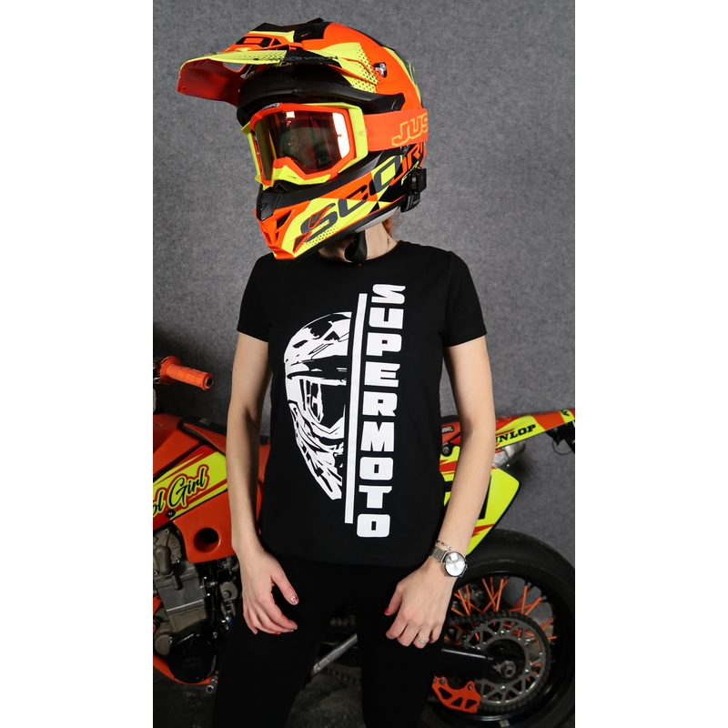 T-shirt donna SUPERMOTO nero