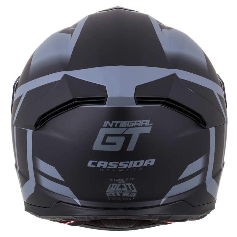 Casco integrale Cassida Integral GT 2.0 Ikon nero-grigio Saldi