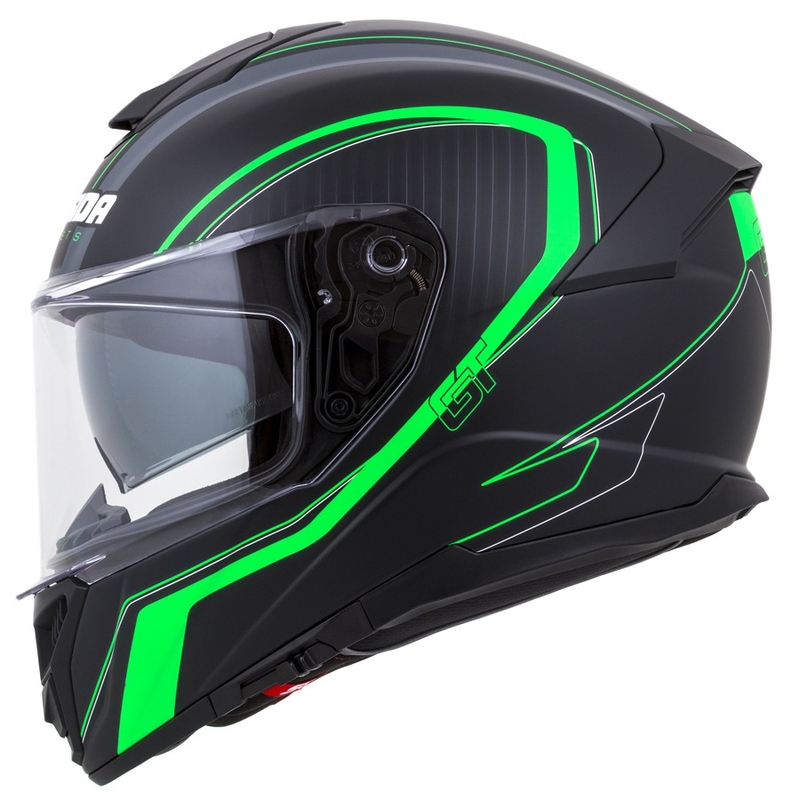 Casco integrale Cassida Integral GT 2.0 Reptyl nero-grigio-verde
