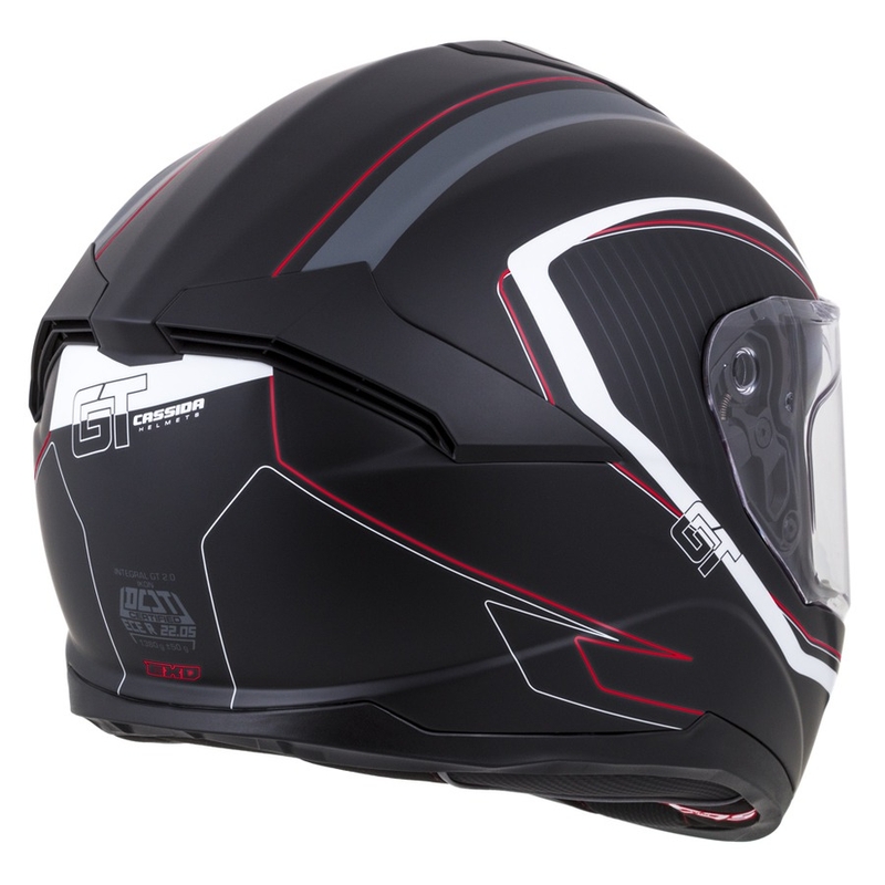 Integrální přilba Cassida Integral GT 2.0 Reptyl černo-šedo-bílo-červená