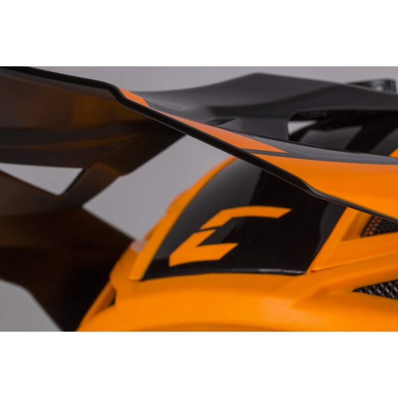 Cassida Cross Pro II Contra Casco da motocross arancio-nero-grigio