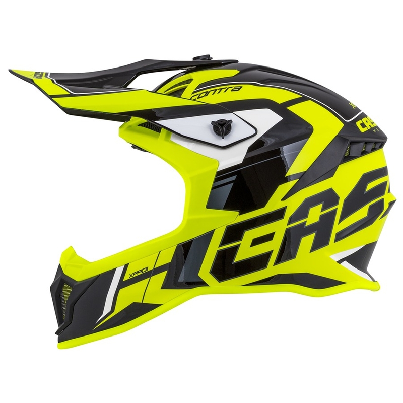 Casco da motocross Cassida Cross Pro II Contra giallo fluo-grigio-nero