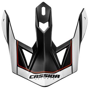 Visiera per casco Cassida Cross Pro II bianco-rosso-nero