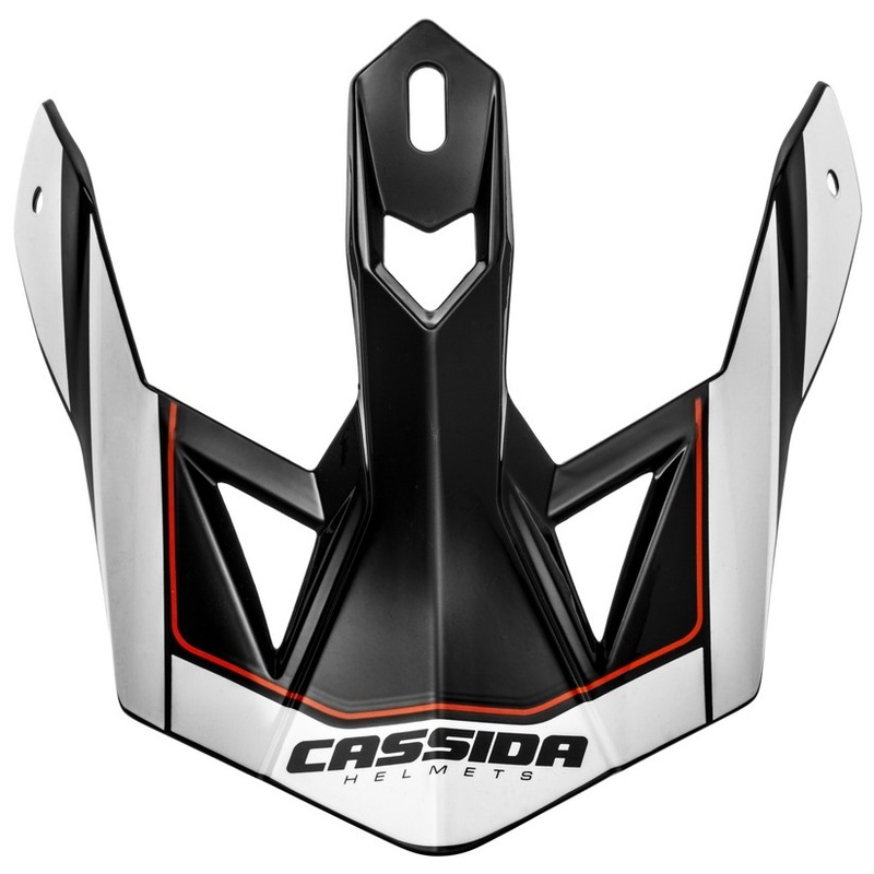 Visiera per casco Cassida Cross Pro II bianco-rosso-nero