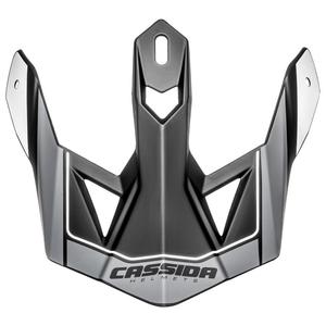 Visiera per casco Cassida Cross Pro II nero-grigio-bianco