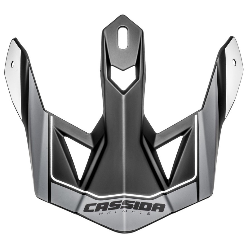 Visiera per casco Cassida Cross Pro II nero-grigio-bianco