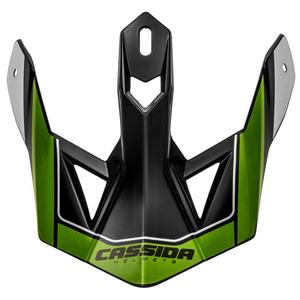 Visiera per casco Cassida Cross Pro II nero-grigio-bianco-verde
