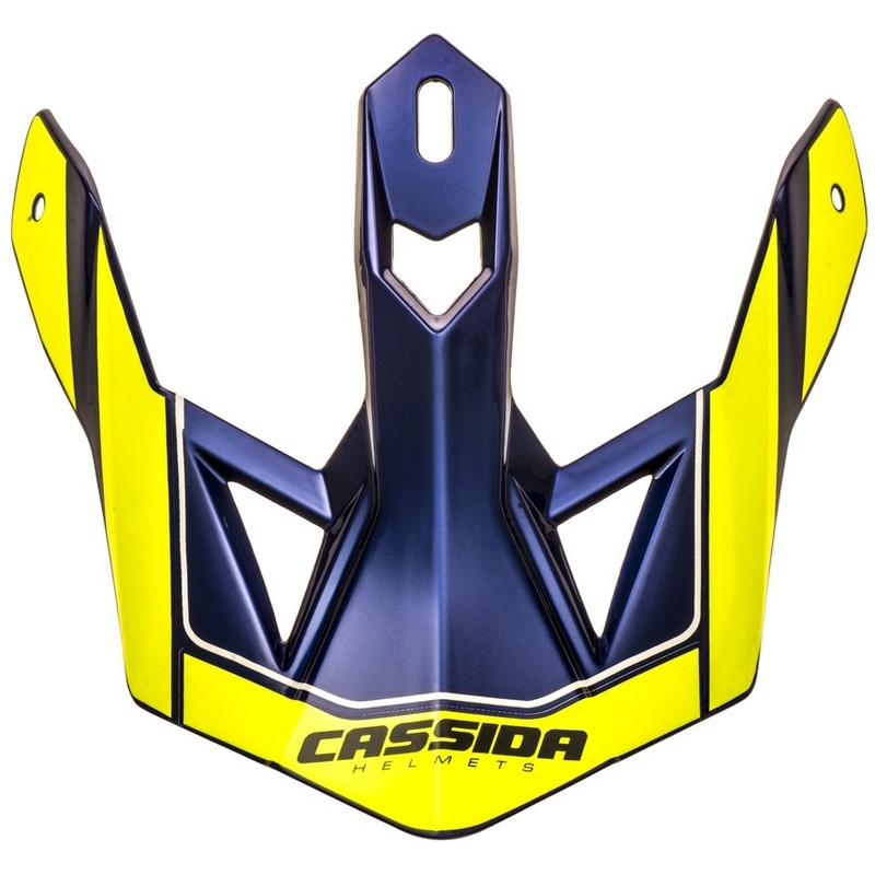 Visiera per casco Cassida Cross Pro II giallo fluo-blu