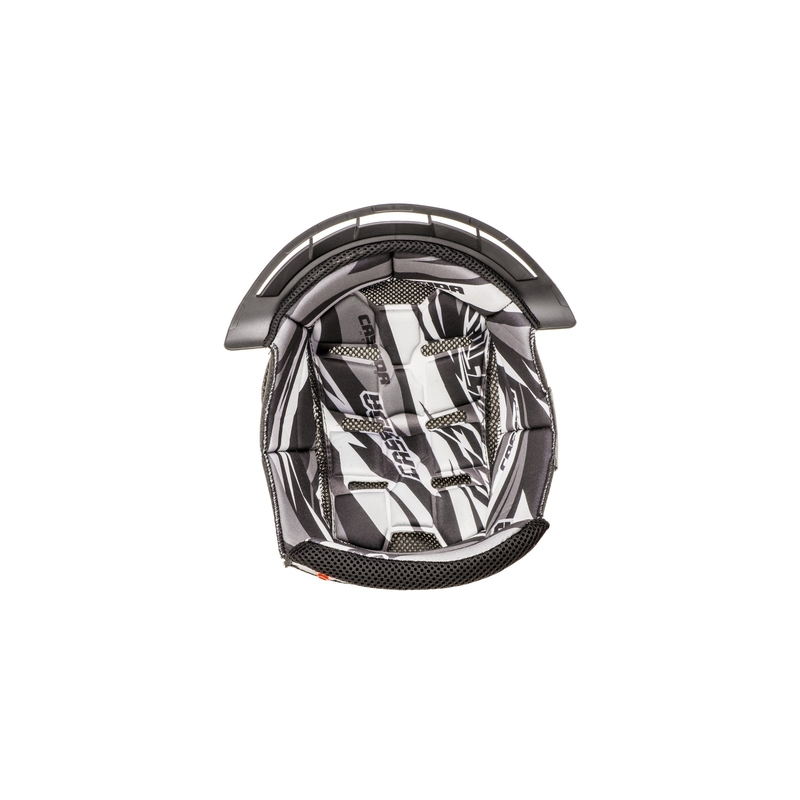 Cappello interno per casco Cassida Cross Pro II nero-bianco-grigio