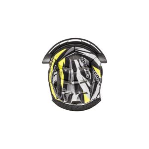Cappello interno per casco Cassida Cross Pro II nero-bianco-giallo fluo