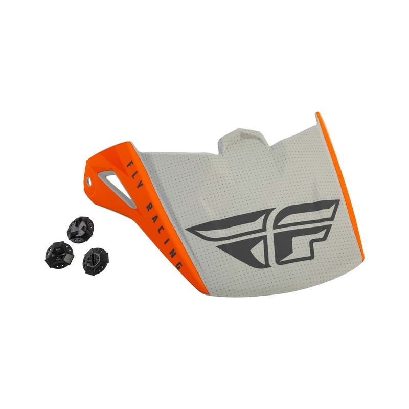 Visiera per casco FLY Racing Kinetic Straight arancio-grigio