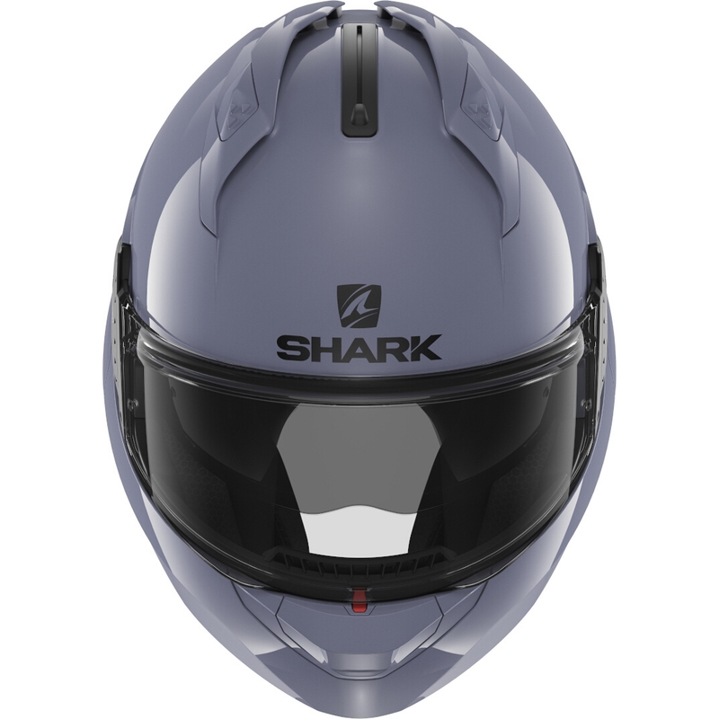 Překlápěcí přilba SHARK EVO-GT Blank šedá lesklá