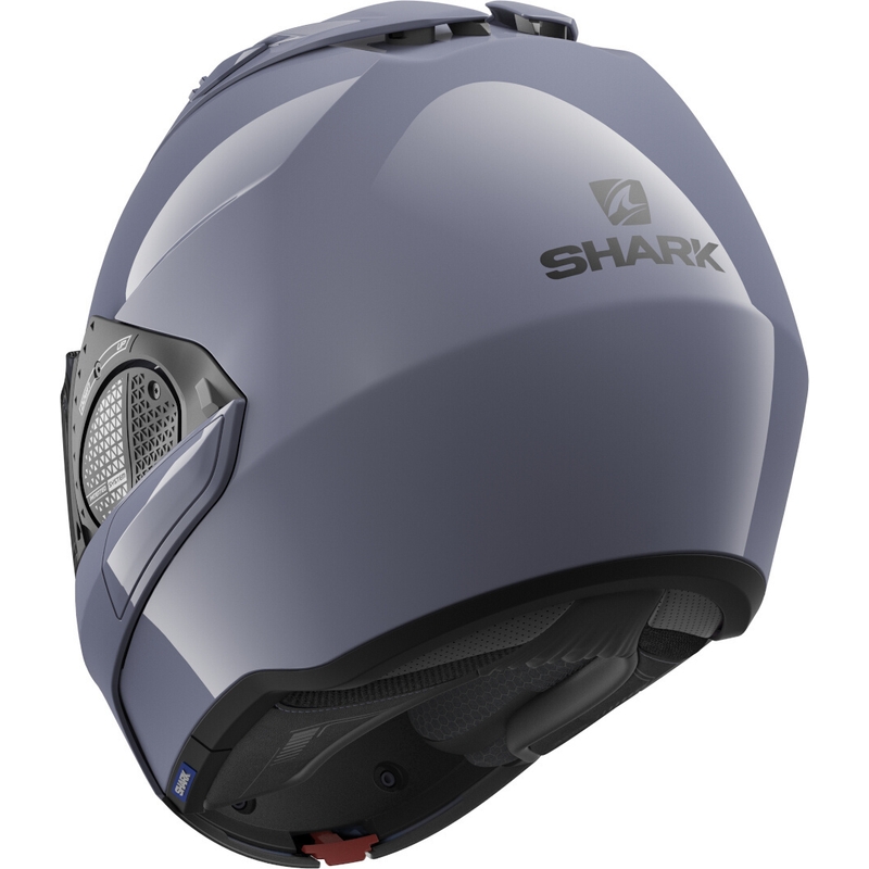Překlápěcí přilba SHARK EVO-GT Blank šedá lesklá
