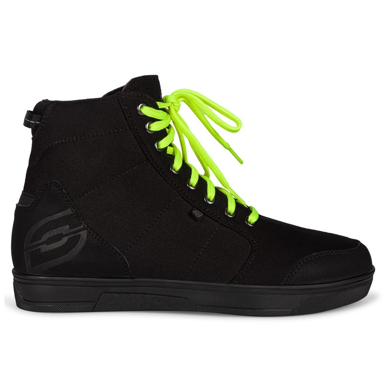 Stivali da moto Ozone Town nero-giallo fluo