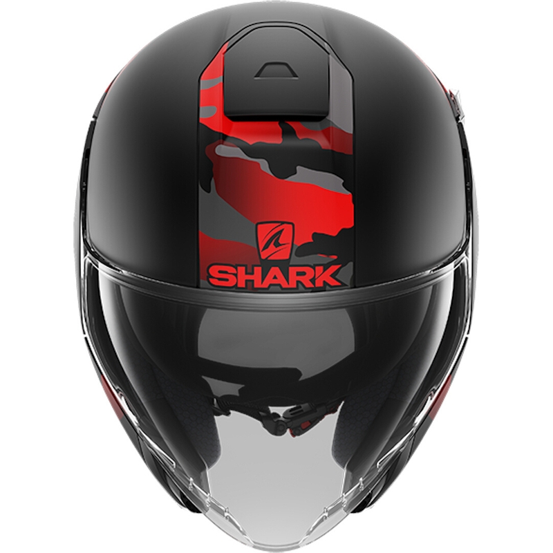 Casco aperto SHARK CITYCRUISER Genom nero-rosso Saldi