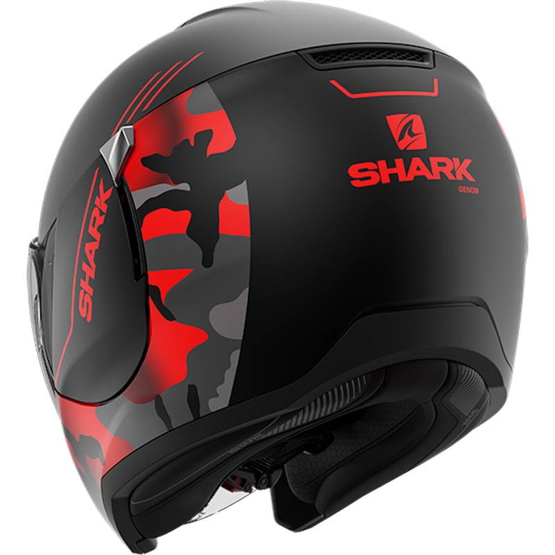 Casco aperto SHARK CITYCRUISER Genom nero-rosso Saldi