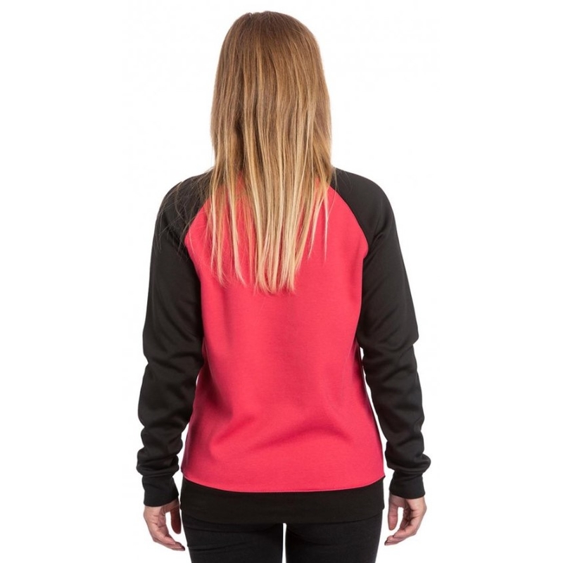 Felpa da donna Meatfly Robin nera e rosa Saldi