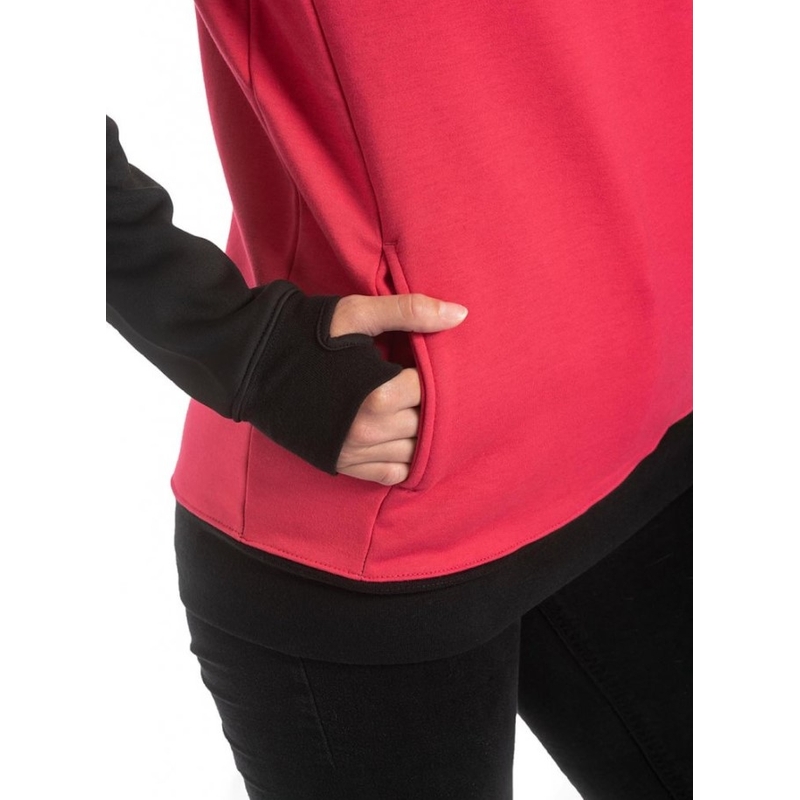 Felpa da donna Meatfly Robin nera e rosa Saldi