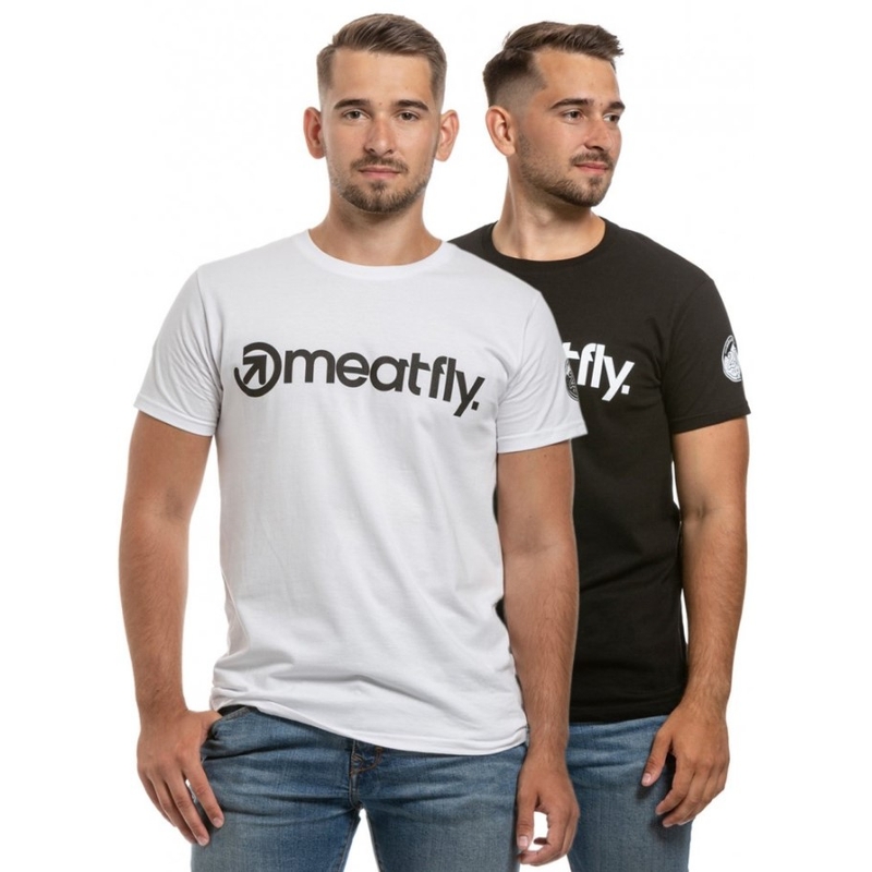 Triko Meatfly 25 Years Pack černé, bílé (2 ks)