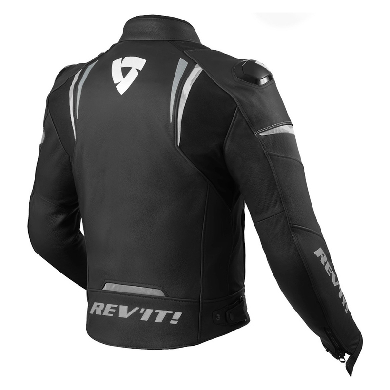 Giacca da moto Revit Glide bianca e nera Saldi