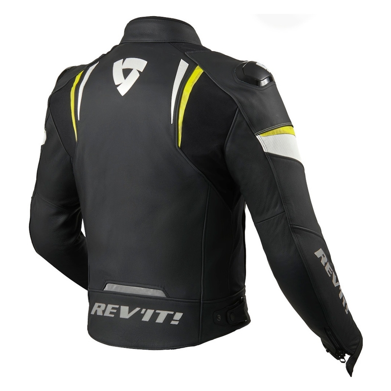 Giacca da moto Revit Glide nero-giallo neon Saldi
