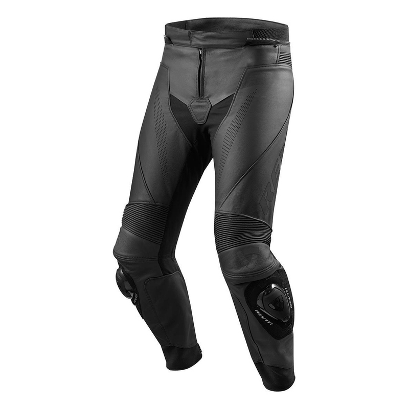 Pantaloni moto in pelle nera Revit Vertex GT Saldi