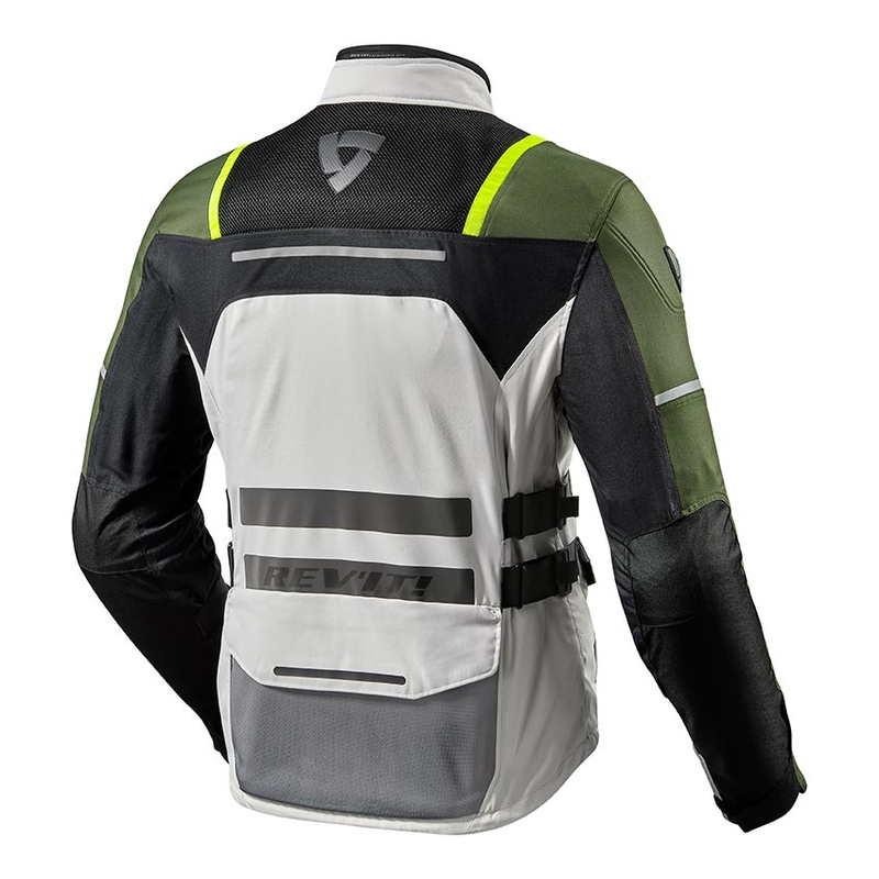 Giacca da moto Revit Offtrack verde argento Saldi
