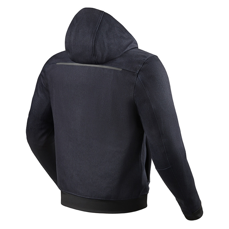 Felpa da moto Revit Stealth 2 con cappuccio blu scuro Saldi