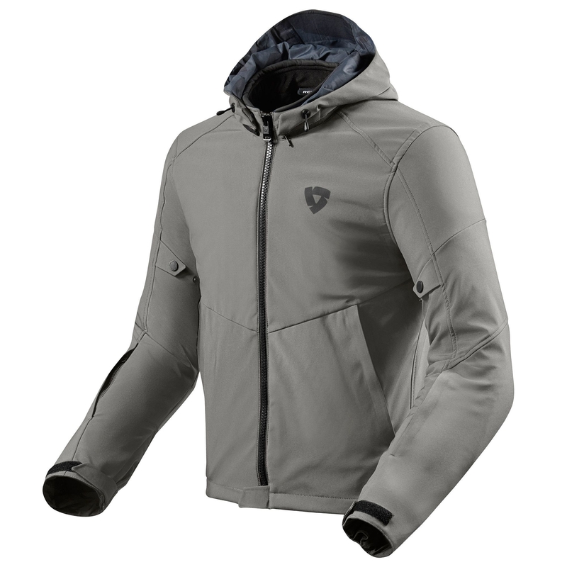 Giacca da moto Revit Afterburn H2O grigio scuro