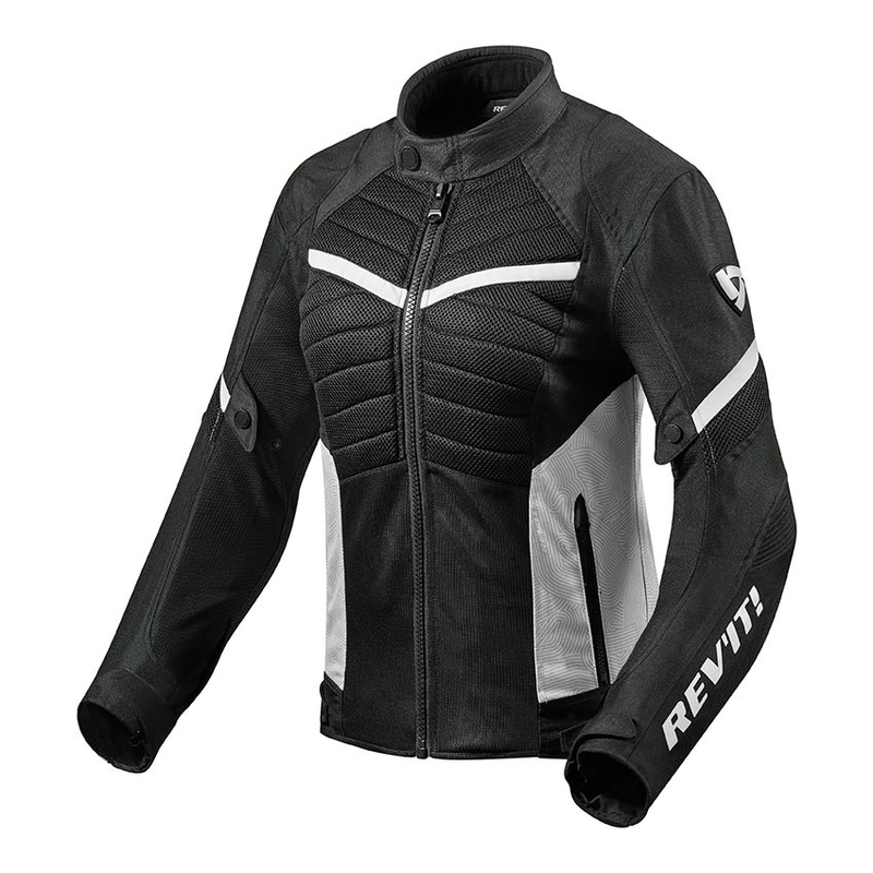 Dámská bunda na motorku Revit Arc Air černo-bílá výprodej