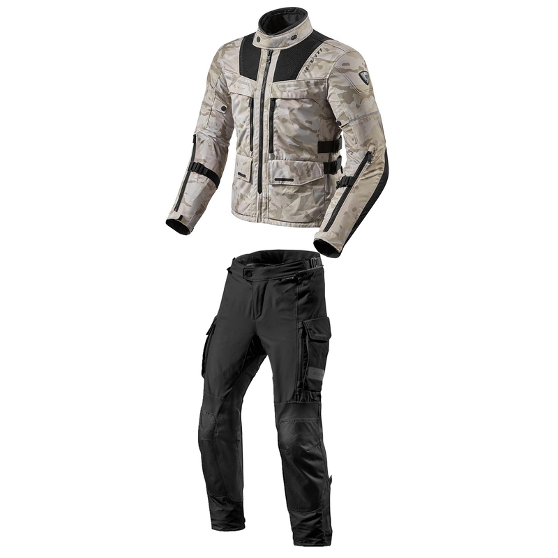 Tuta da moto Revit Offtrack da uomo, sabbia-nero Saldi