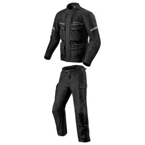 Tuta da moto Revit Outback 3 Nero-Argento da uomo Saldi