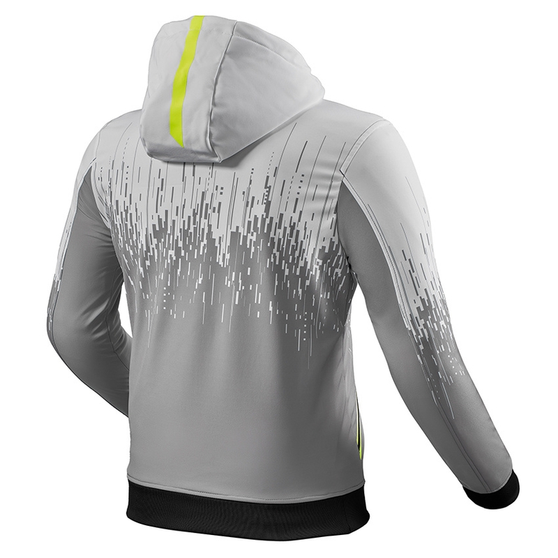 Giacca da moto Revit Quantum 2 WB grigio-giallo fluo Saldi