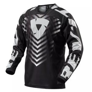 Maglia da motocross Revit Rough bianca e nera