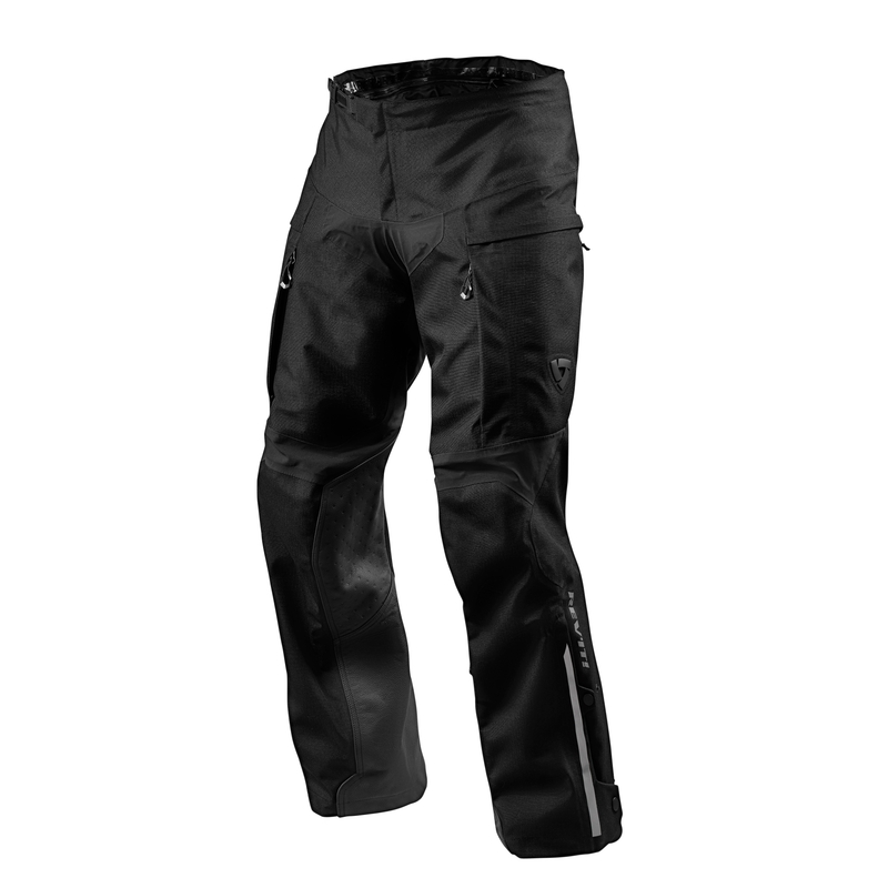 Pantaloni moto Revit Component H2O nero esteso