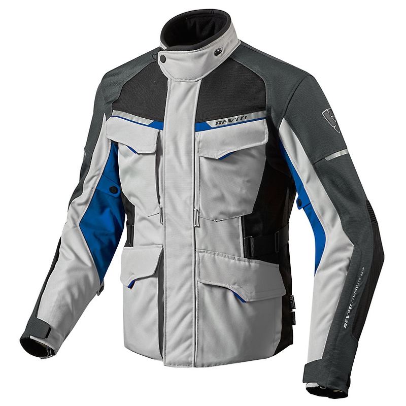 Moto bunda Revit Outback 2 stříbrno-modrá výprodej