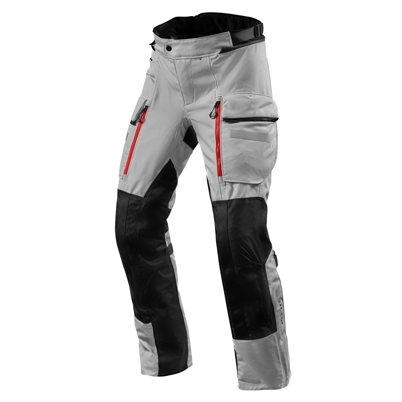 Pantaloni da moto Revit Sand 4 H2O argento-nero Saldi