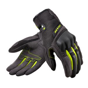 Guanti da moto da donna Revit Volcano Nero-Giallo Fluo Saldi