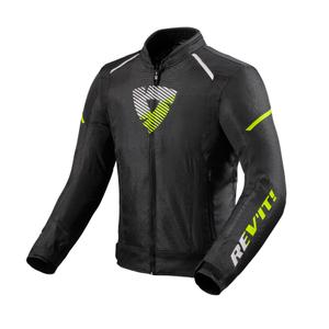 Giacca moto Revit Sprint H2O nero-giallo fluo Saldi