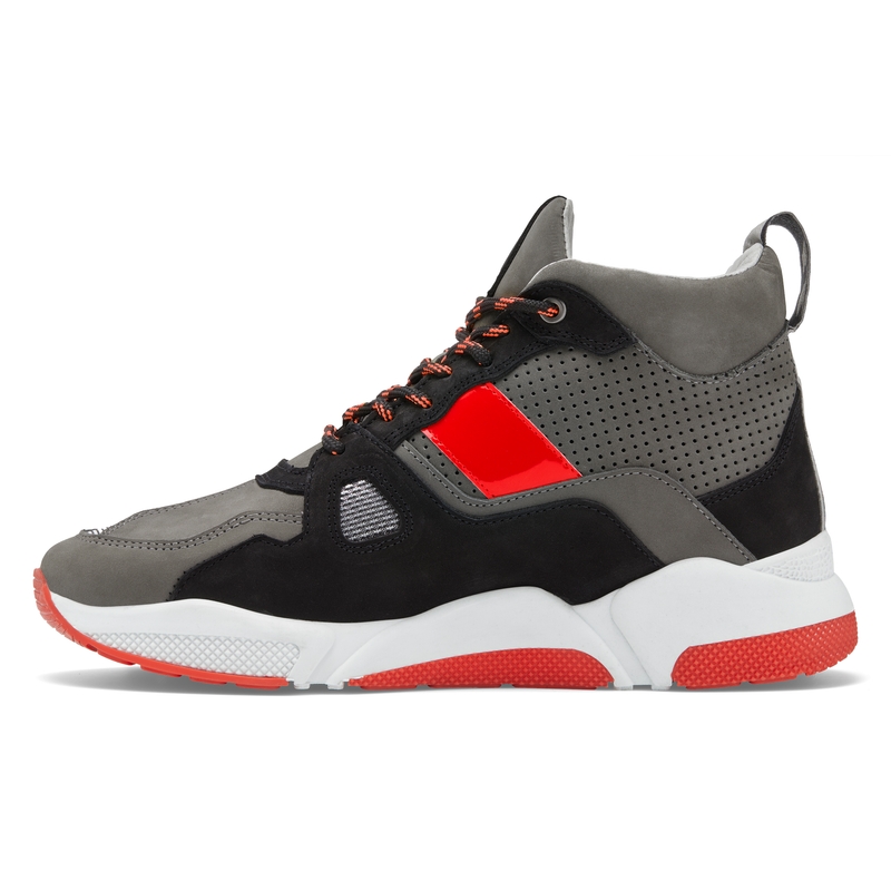 Stivali da moto Revit Astro nero-grigio-rosso fluo Saldi