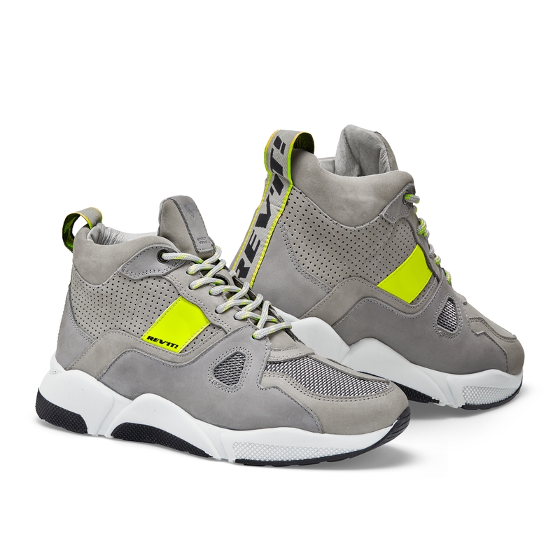 Scarpe moto Revit Astro grigio-beige-giallo fluo Saldi