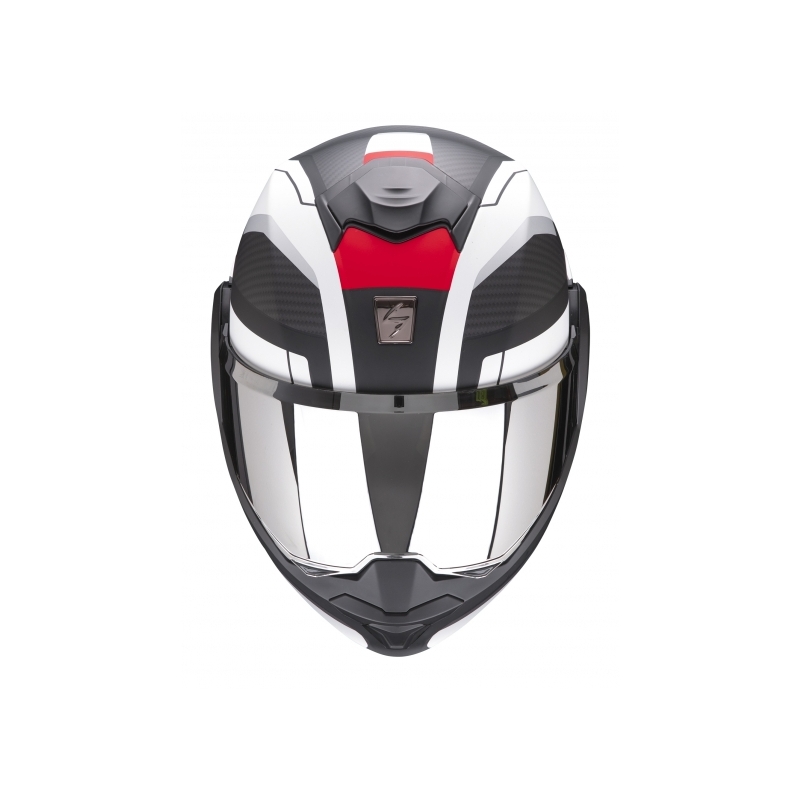 Casco ribaltabile Scorpion EXO-TECH Trap nero-bianco-rosso