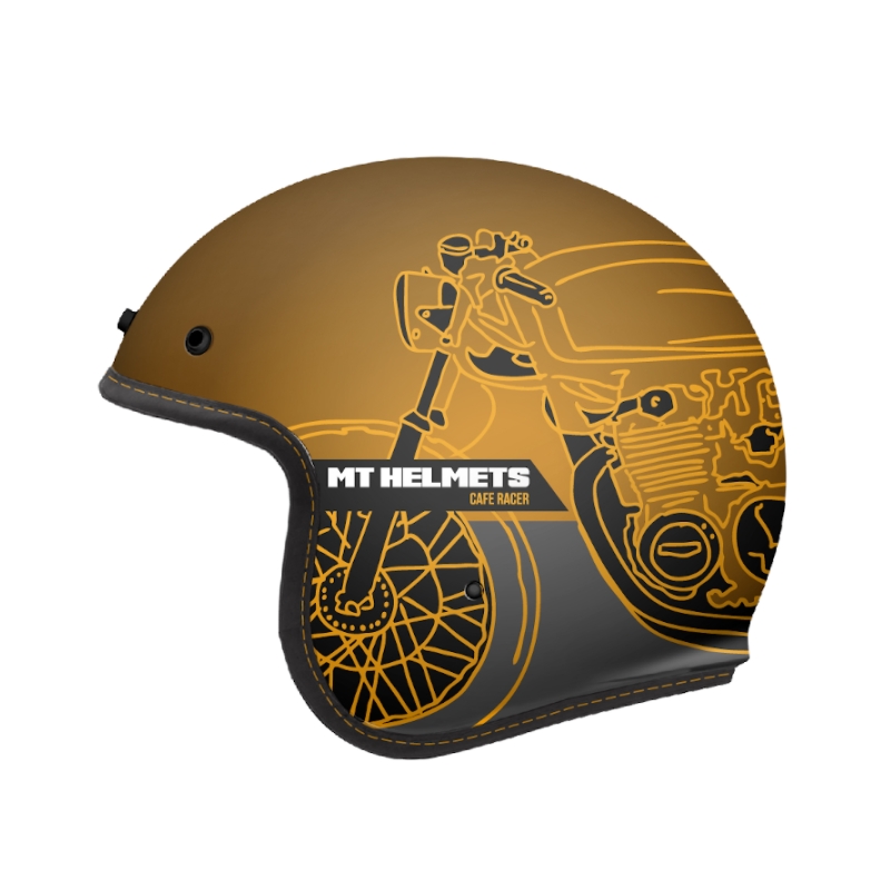 Otevřená přilba MT LeMans OF507SV LeMans 2 SV Cafe Racer zlatá výprodej